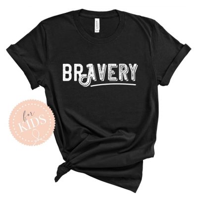 brAVERY | White Grunge | Kid’s Shirt